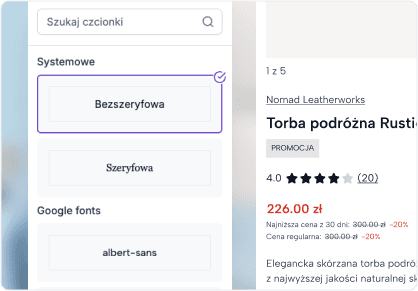 Wybierz krój pisma