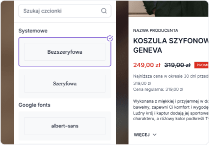 Wybierz krój pisma