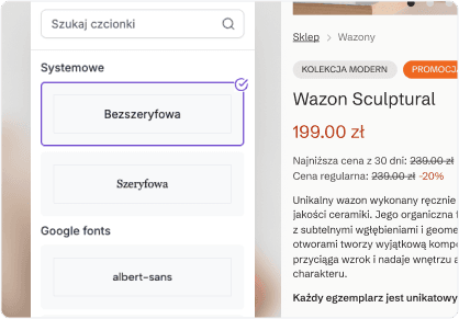 Wybierz krój pisma
