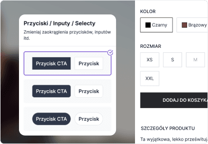 Wybierz kształt elementów