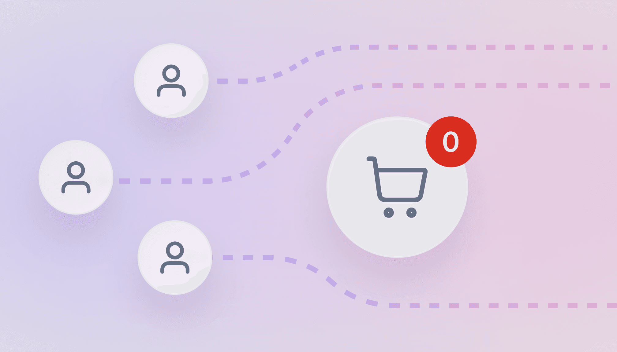 Grafika przedstawiająca wielokolorowe grupy ludzi połączone z ikonami spersonalizowanych wiadomości.