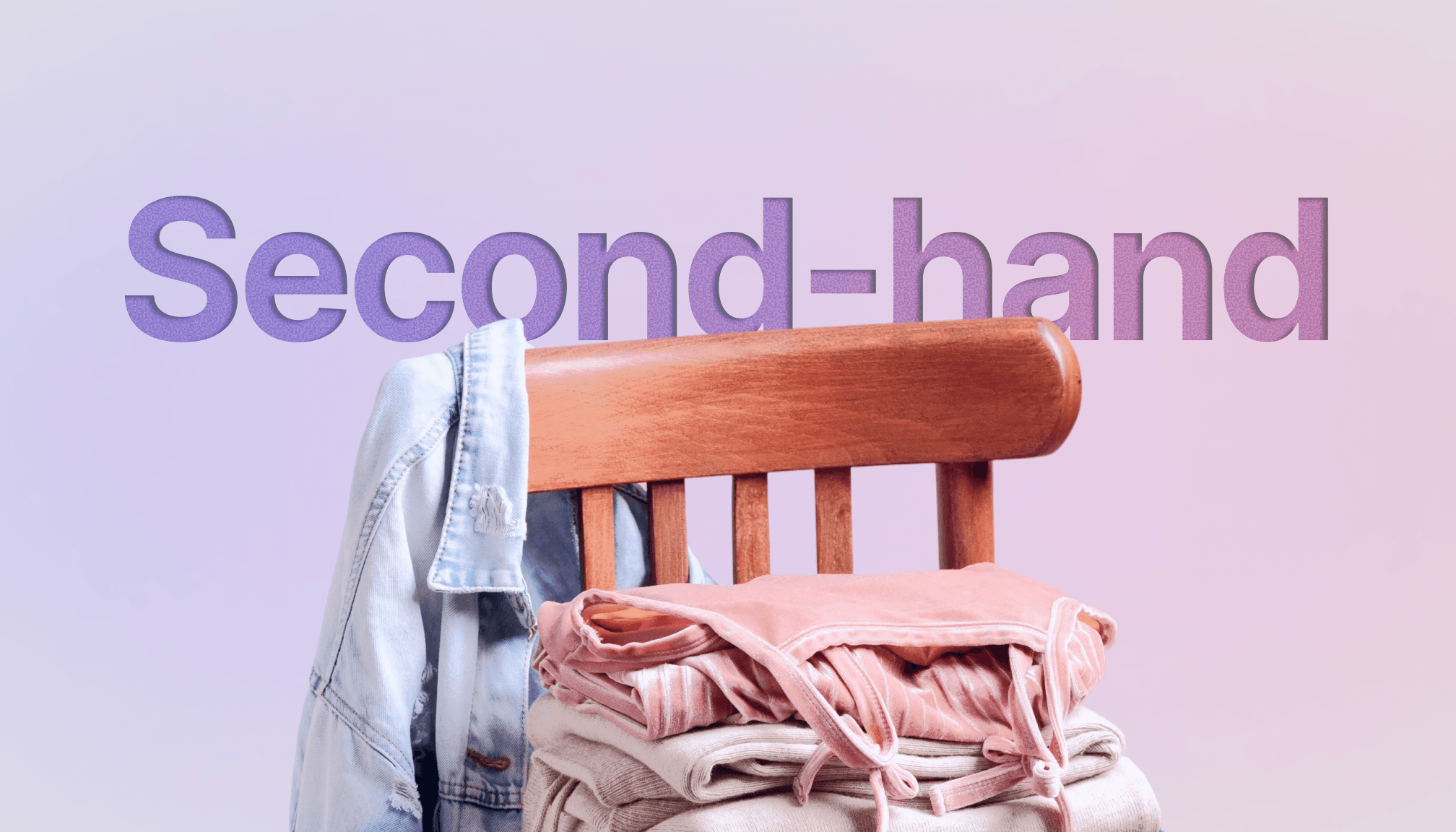 Wnętrze butiku odzieżowego z wieszakami pełnymi kolorowych ubrań, na różowej ścianie wisi kurtka i półka z dekoracjami.